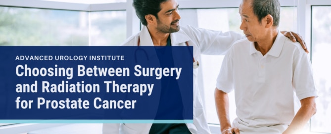 Choosing Between Surgery and Radiation Therapy for Prostate Cancer