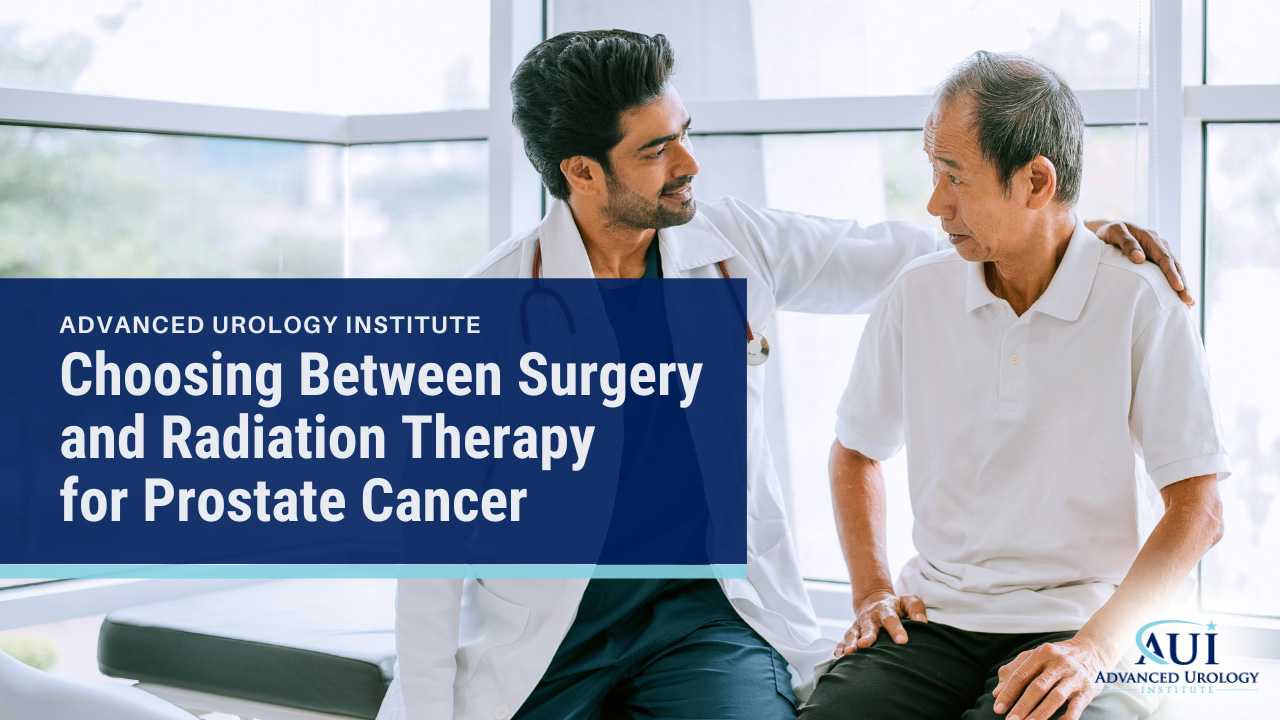 Choosing Between Surgery and Radiation Therapy for Prostate Cancer